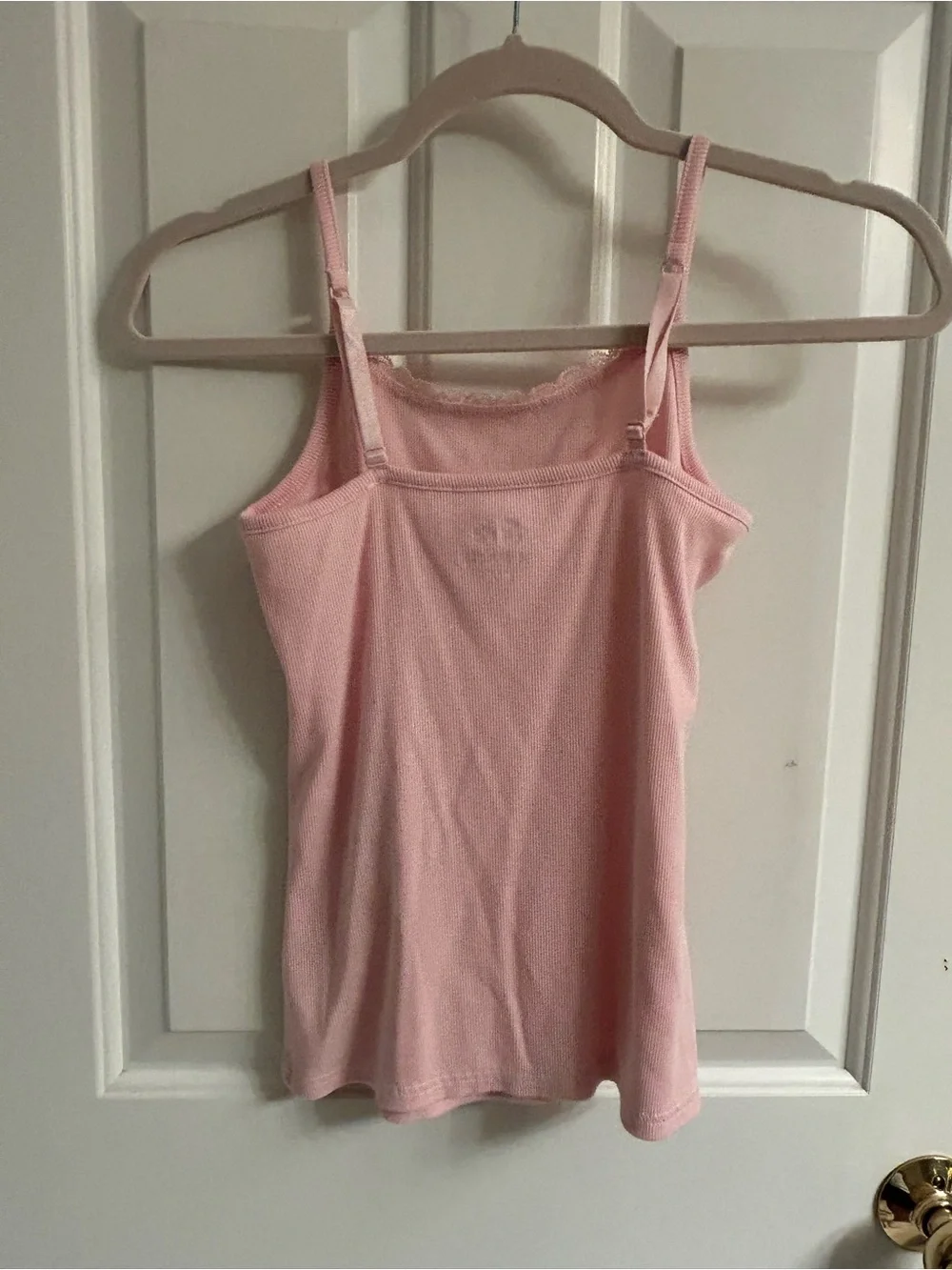Girls Justice Pink Lace-Trim Camisole Tank
